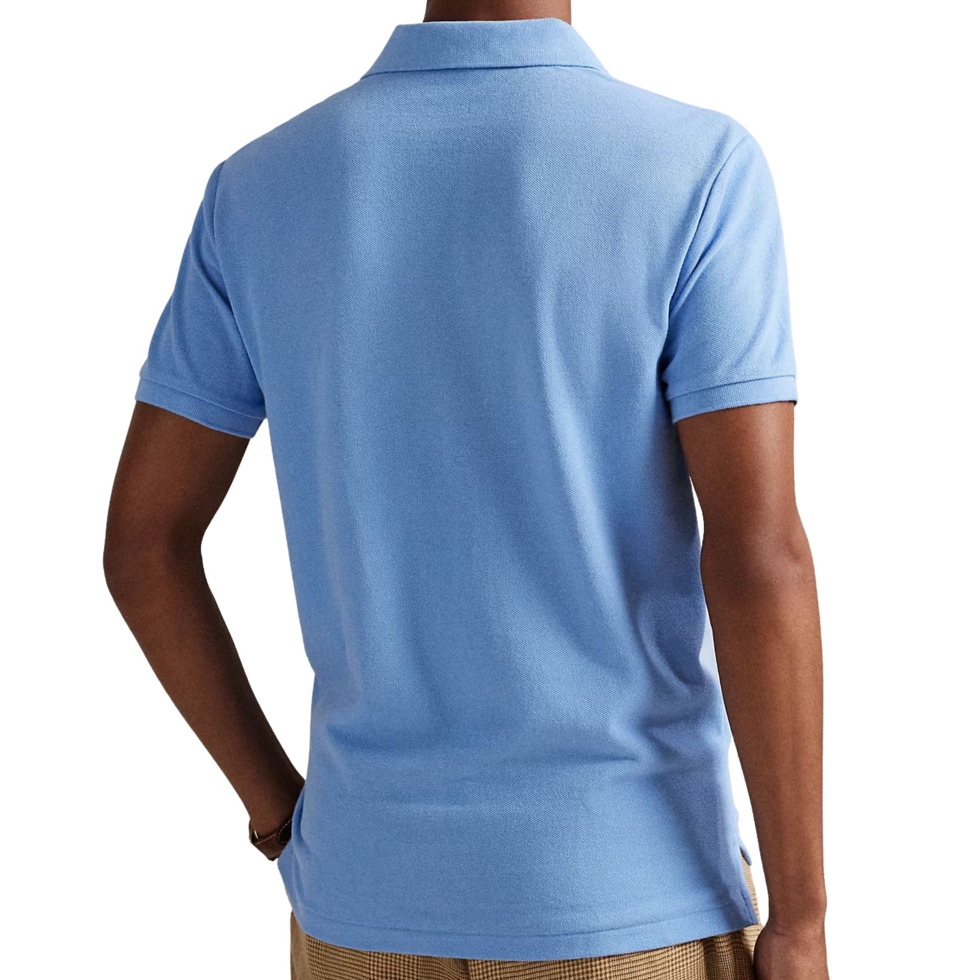 The Iconic Mesh Polo Shirt - Sky Blue