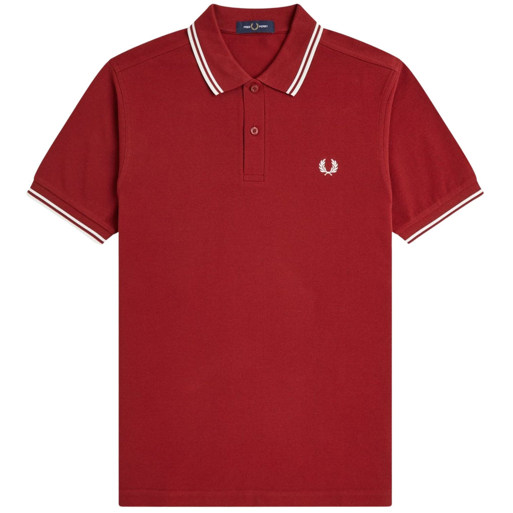 Twin Tipped Polo Shirt - Burnt Red