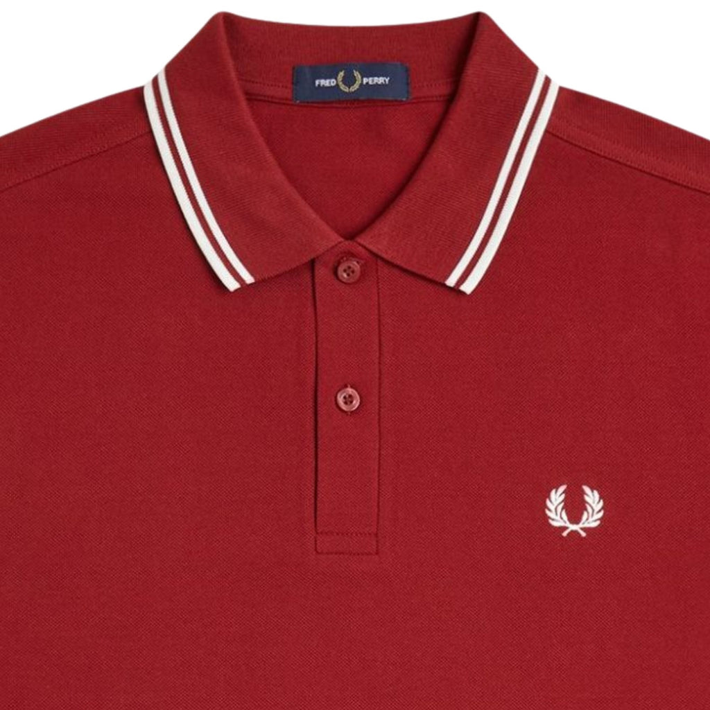 Twin Tipped Polo Shirt - Burnt Red