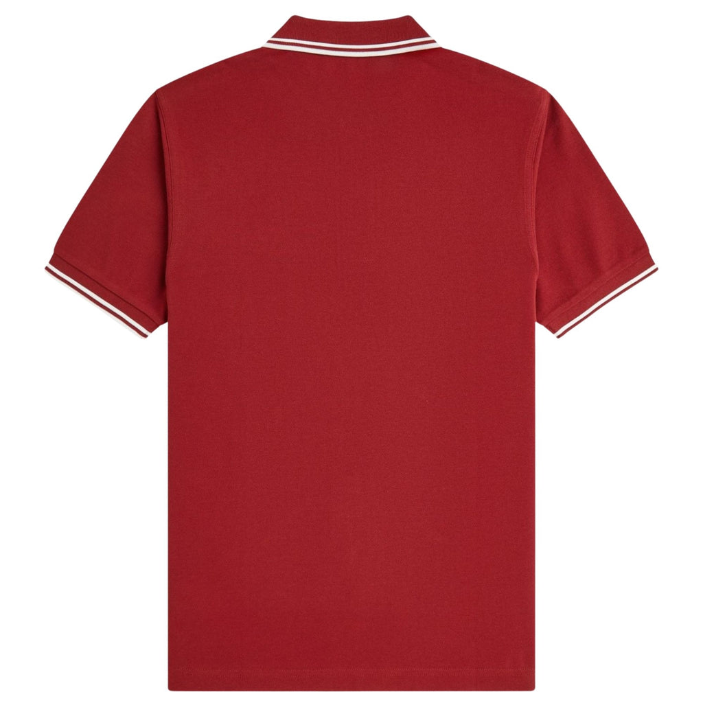Twin Tipped Polo Shirt - Burnt Red