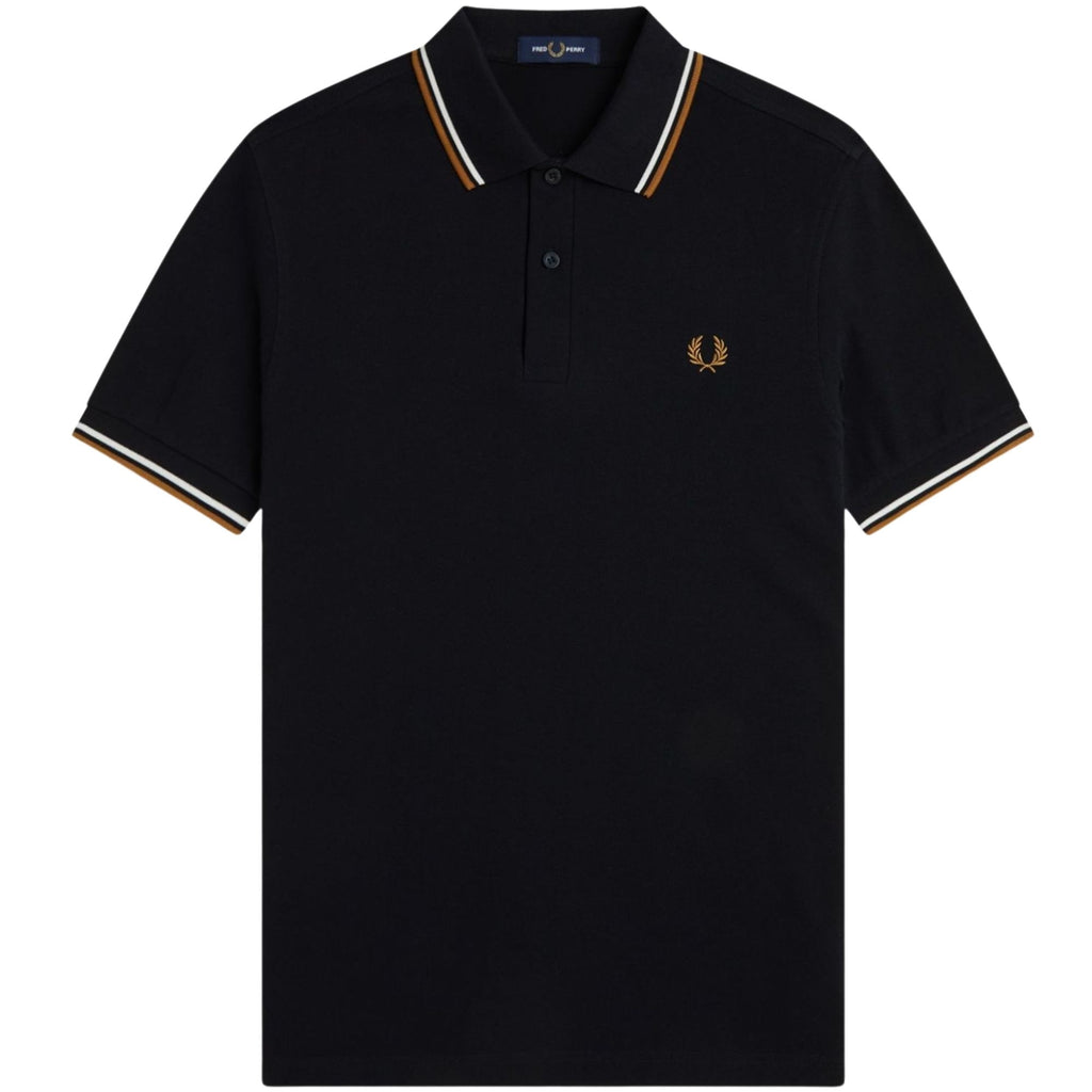 Twin Tipped Polo Shirt - Black