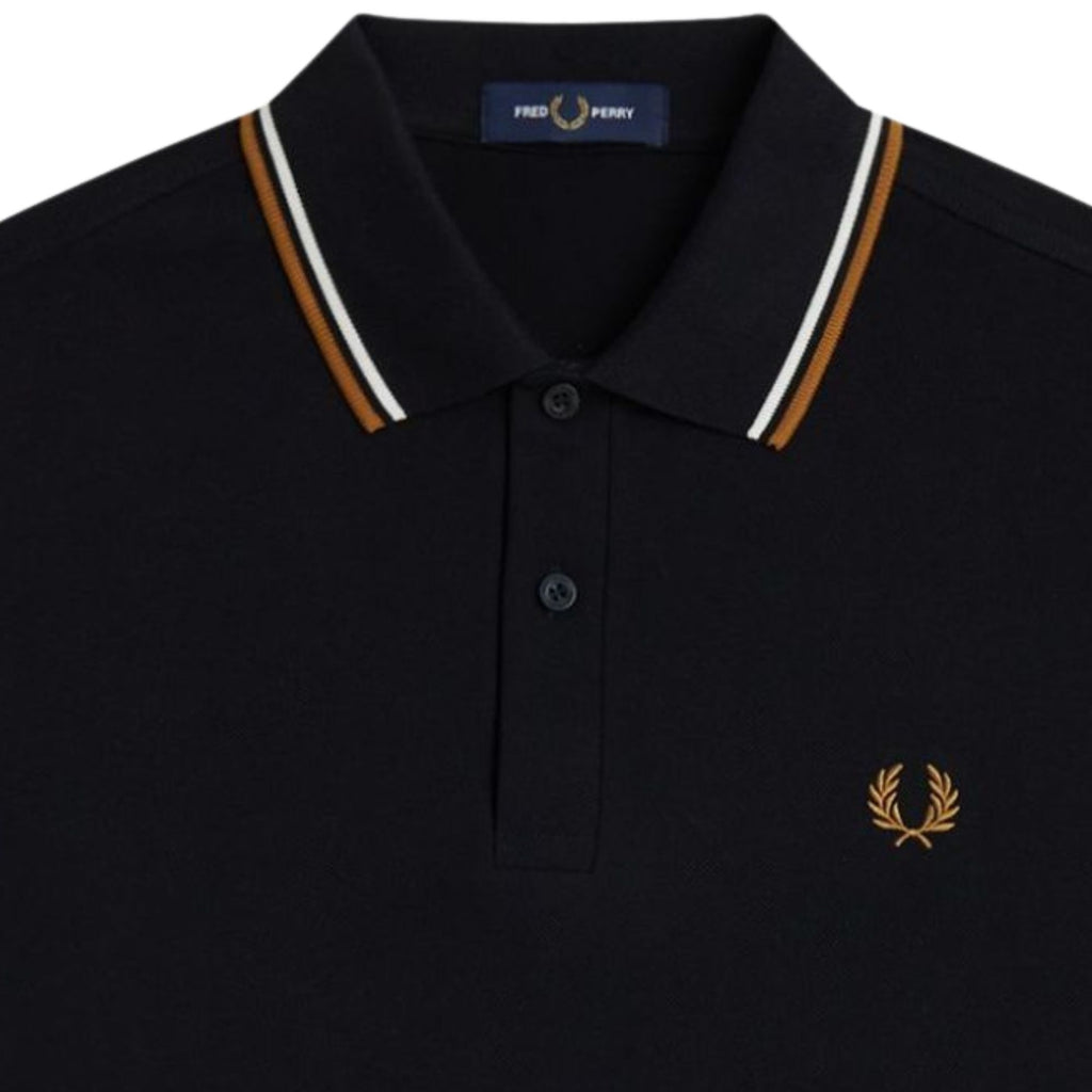 Twin Tipped Polo Shirt - Black
