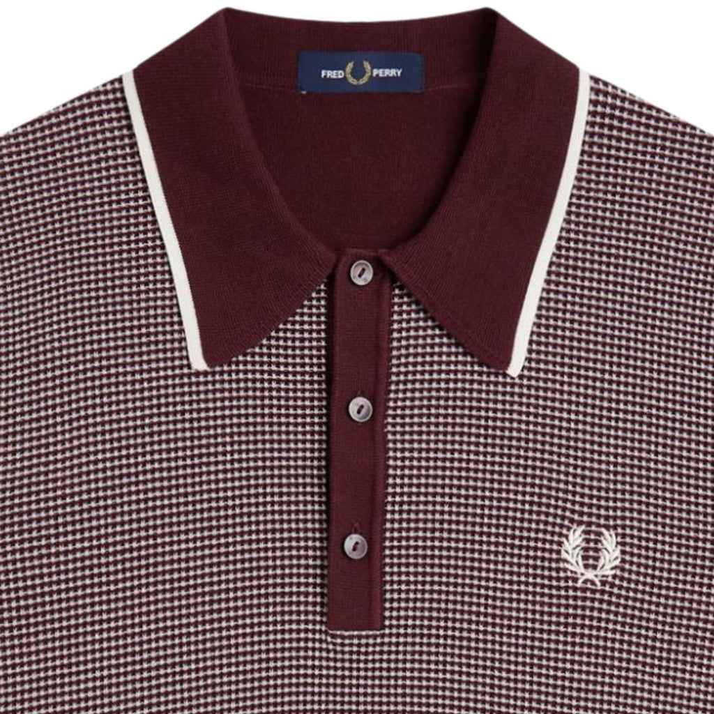 Tonic Waffle Knitted Shirt - Oxblood