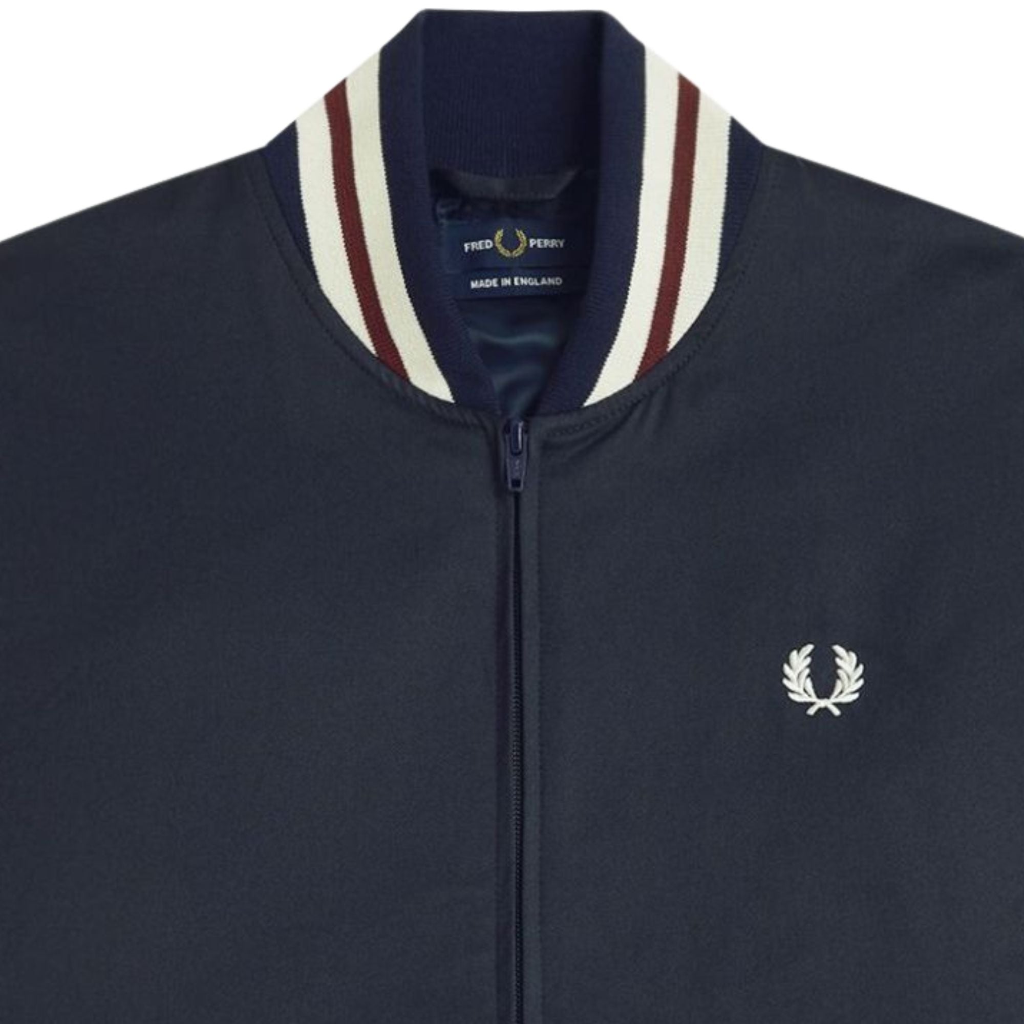 Twill Tennis Bomber Jacket - Navy