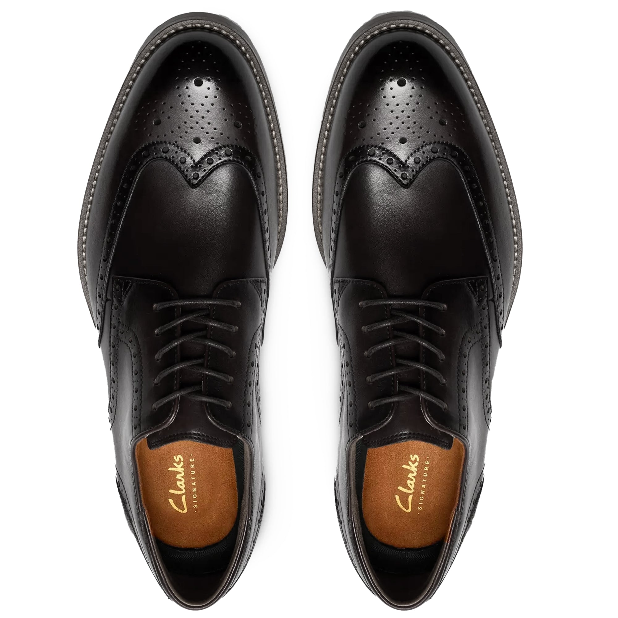 Clarks Originals Craft Remi Tip Leather - Black – Stuarts London