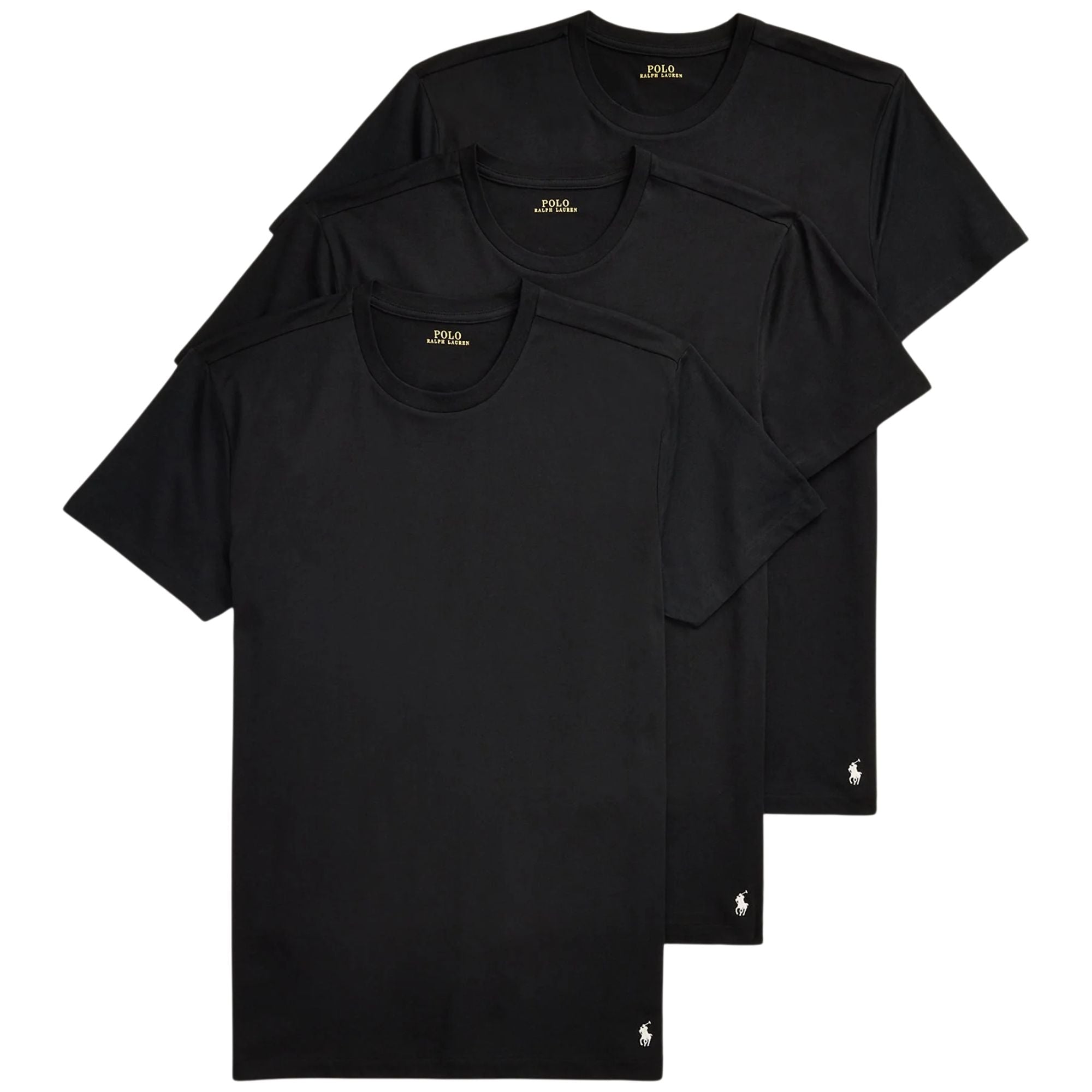 Crewneck 3-Pack T-Shirts - Black
