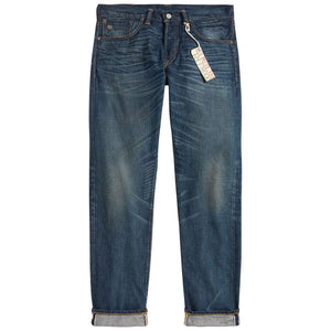 RRL by Ralph Lauren Slim Fit Ridgecrest Selvedge Jean - Blue
