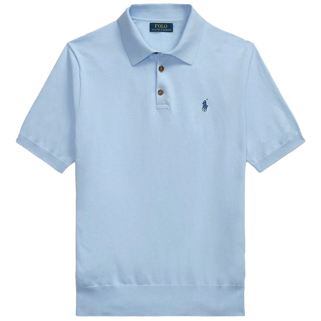 Knit Polo - Blue