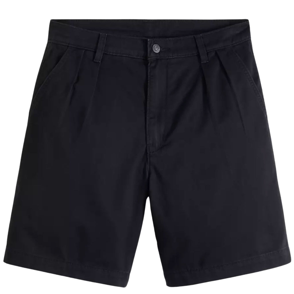 Baggy Pleated Shorts - Black