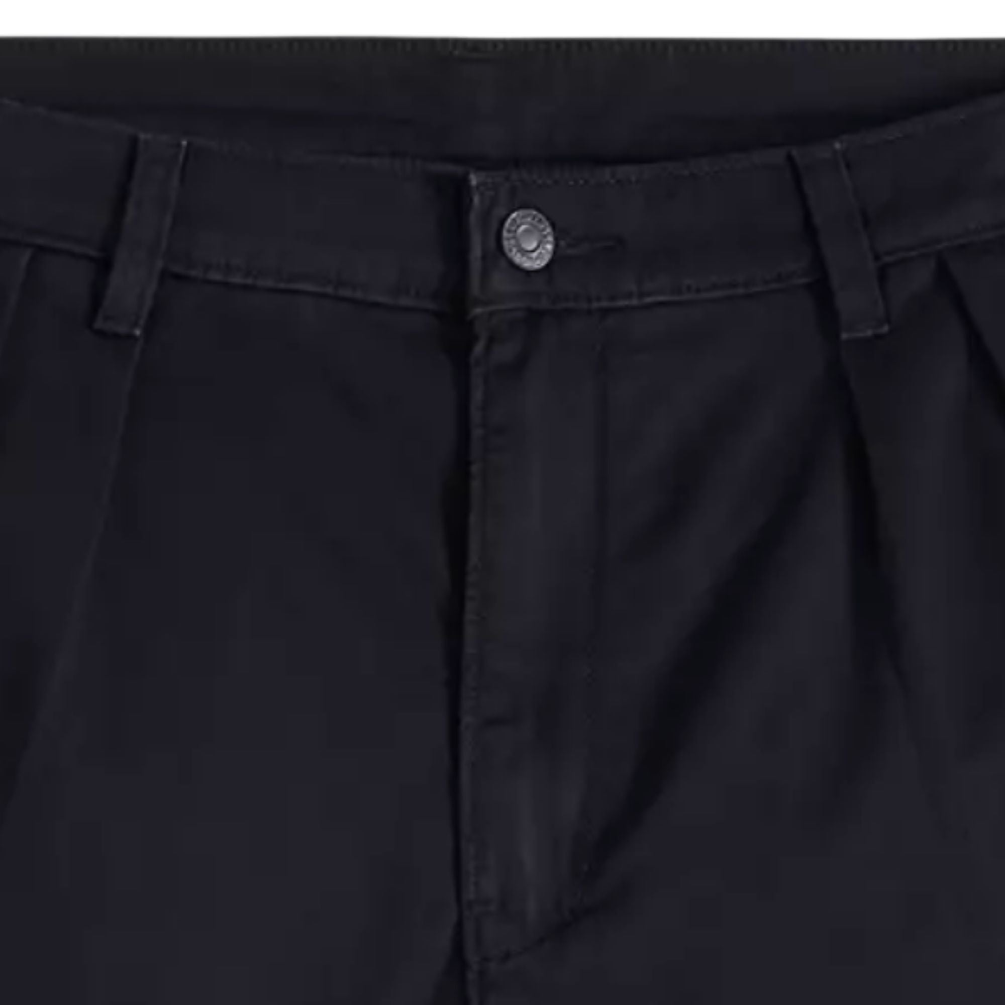 Baggy Pleated Shorts - Black