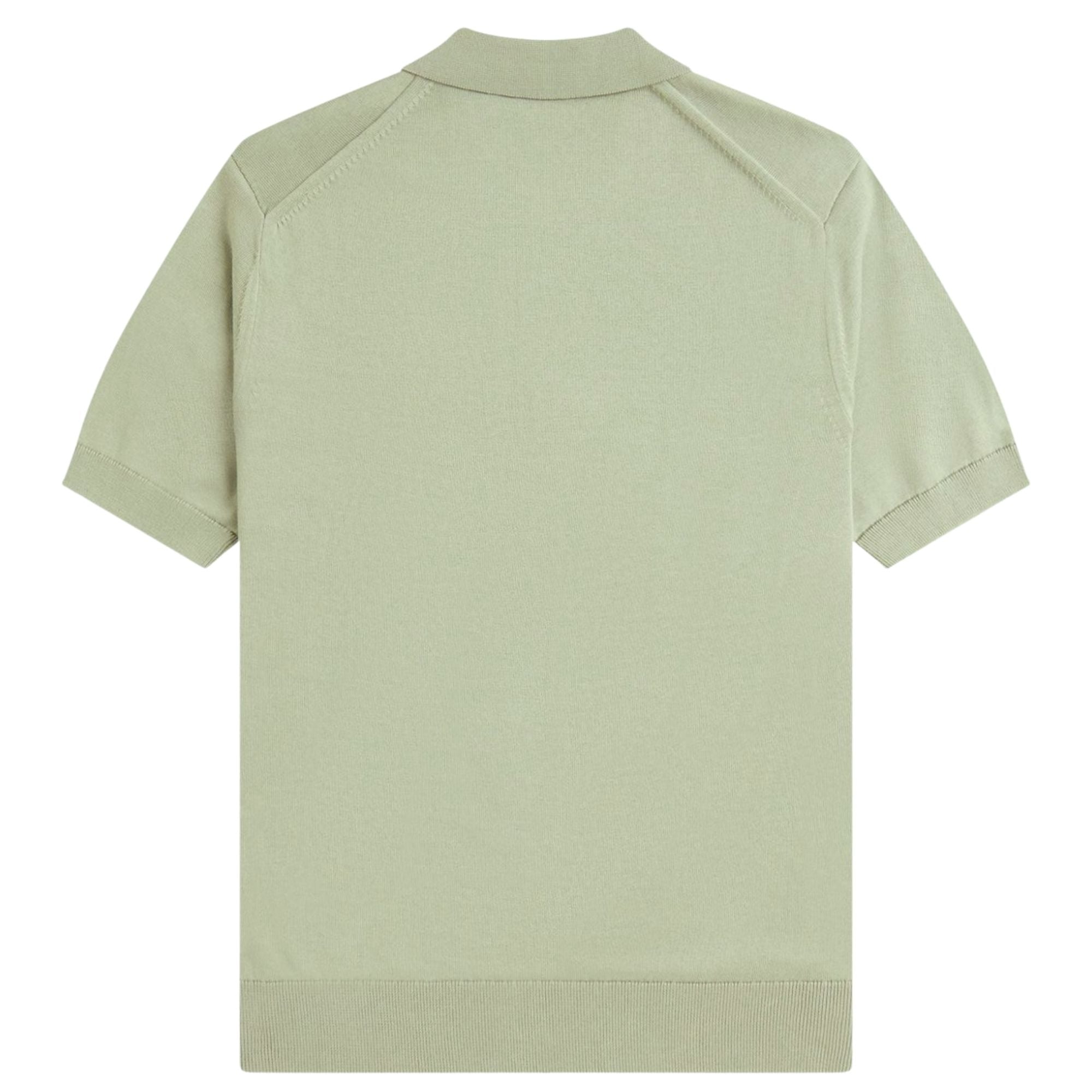 Fred Perry Knitted Shirt - Seagrass – Stuarts London