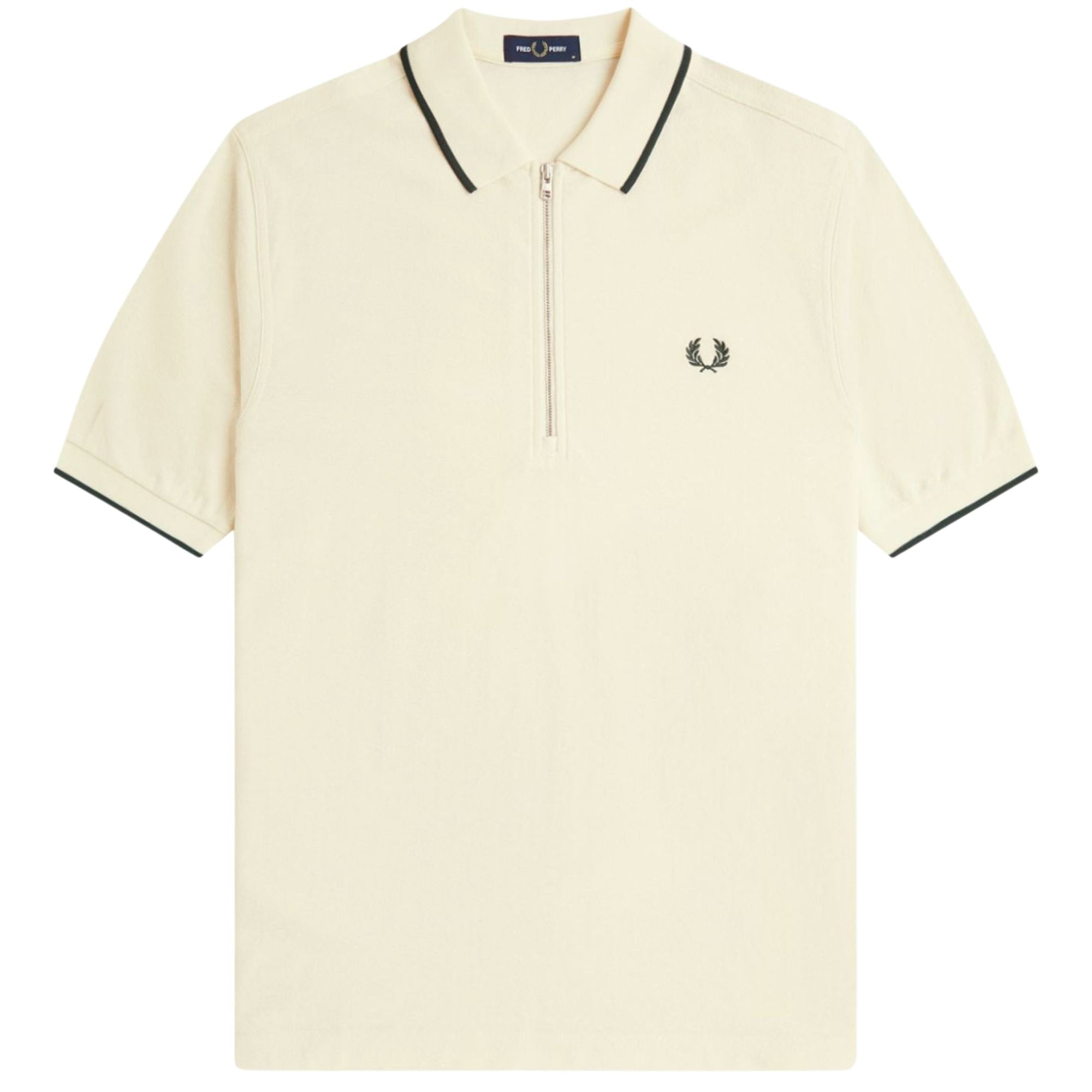 Crepe Pique Polo Shirt - Ecru