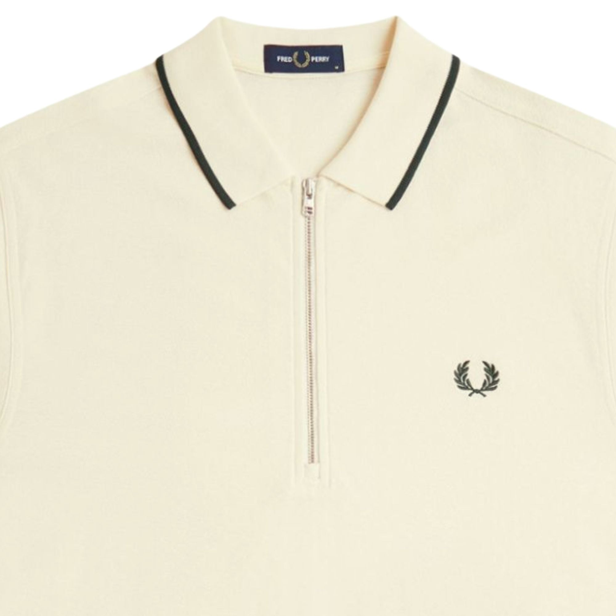 Fred Perry Crepe Pique Polo Shirt - Ecru – Stuarts London