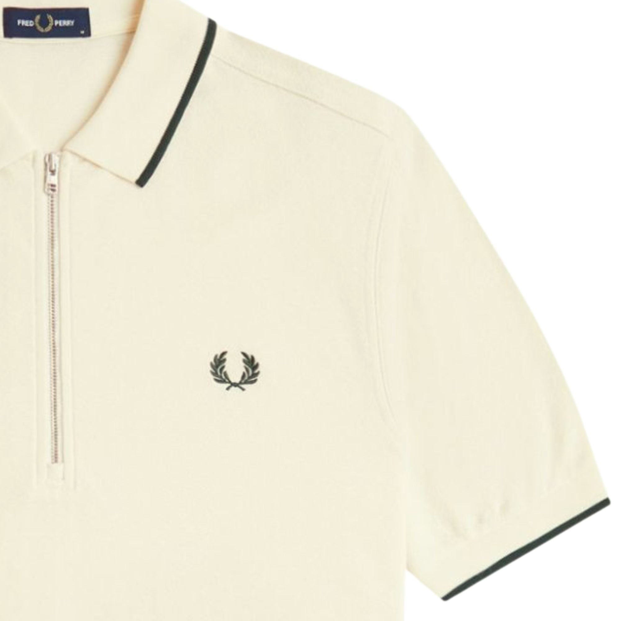 Fred Perry Crepe Pique Polo Shirt - Ecru – Stuarts London