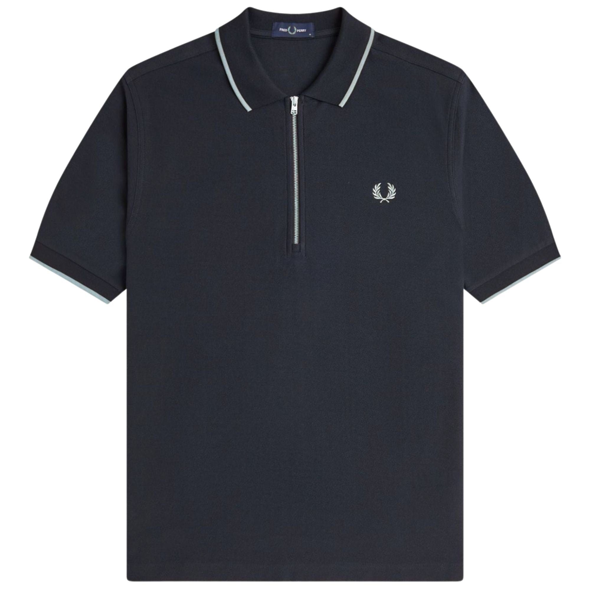 Crepe Pique Polo Shirt - Navy