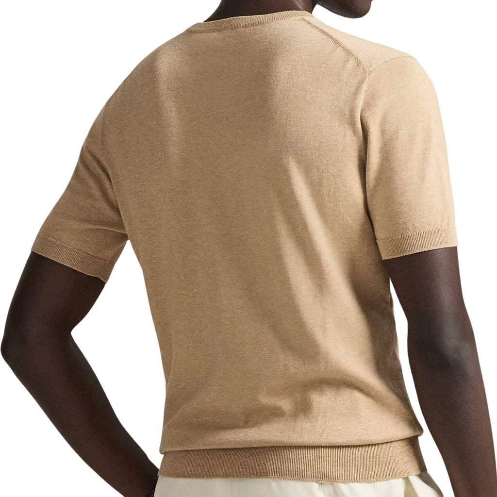 Crewneck Short-Sleeve Knit - Brown