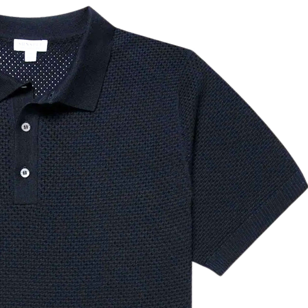 Mesh Polo - Navy