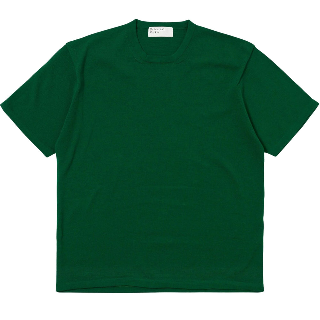 Merino Fine Knit T-Shirt - Green