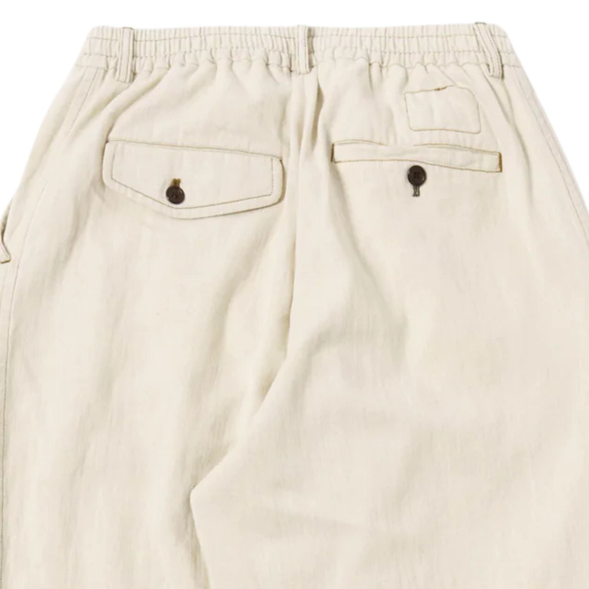 Pleated Track Pant - Ecru