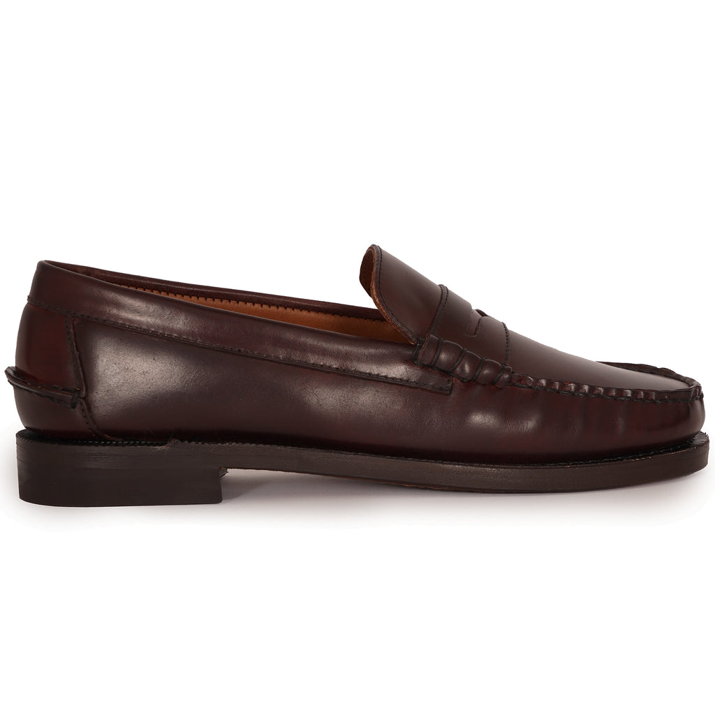 x Stuarts Dan Cordovan Penny Loafer - Brown Burgundy