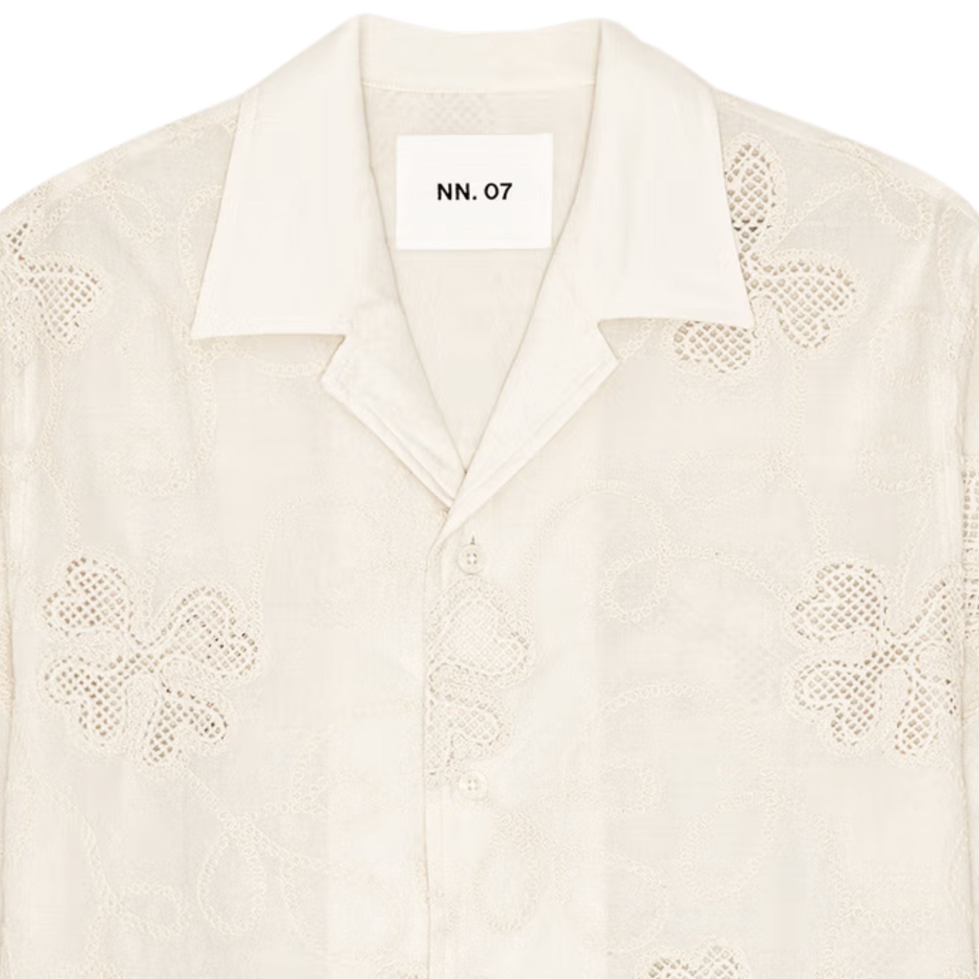 Ben Embroidery Shirt - Ivory