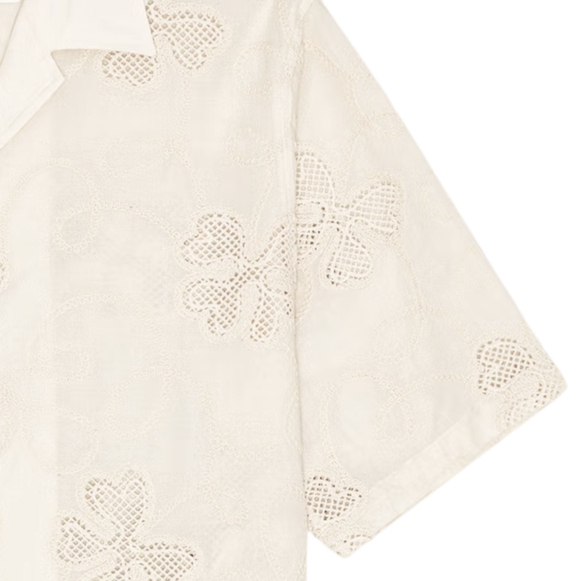 Ben Embroidery Shirt - Ivory