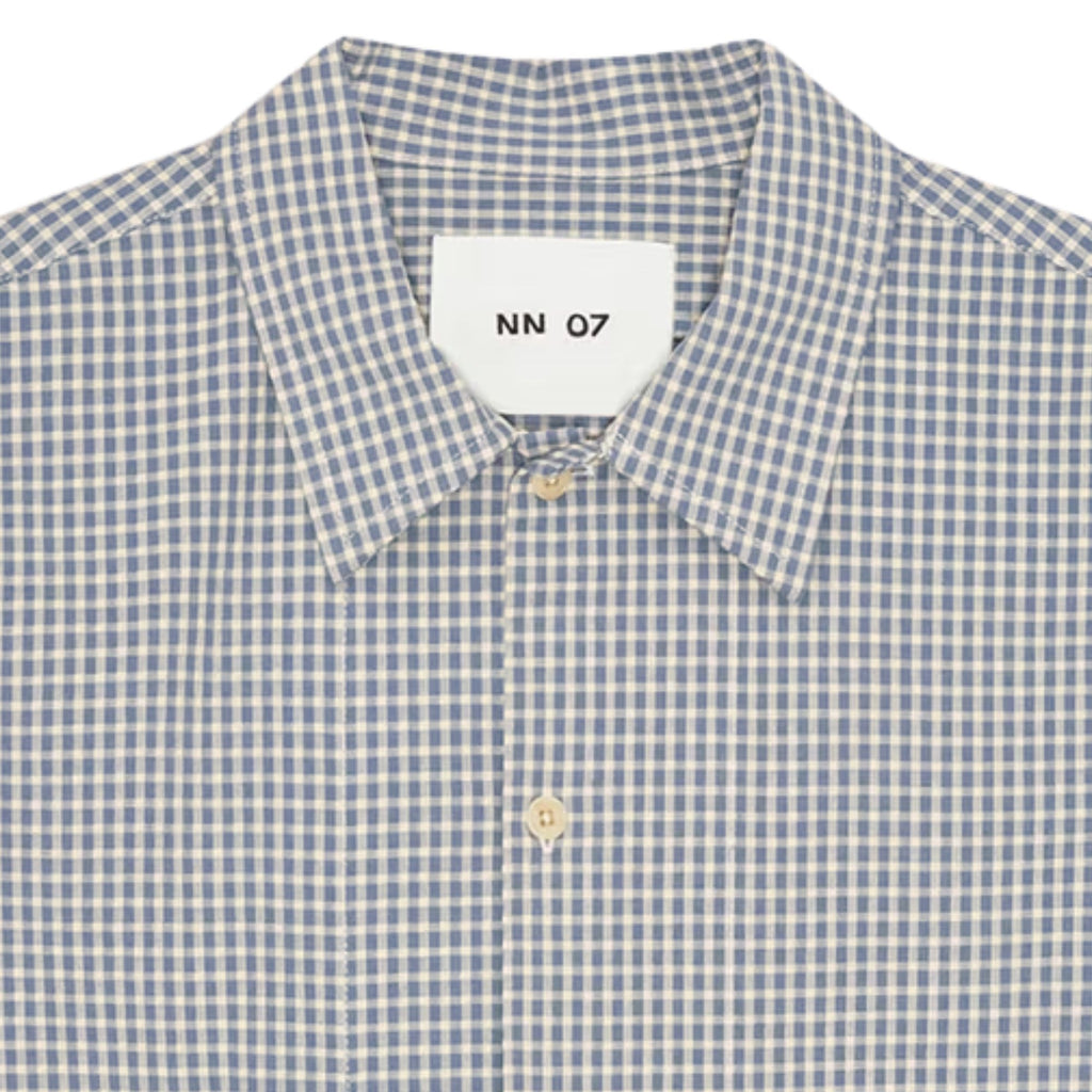 Reed Seersucker Overshirt - Stone Blue