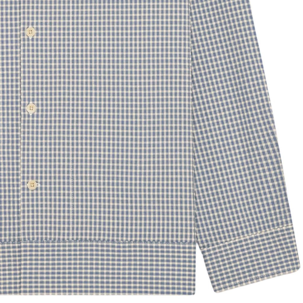 Reed Seersucker Overshirt - Stone Blue