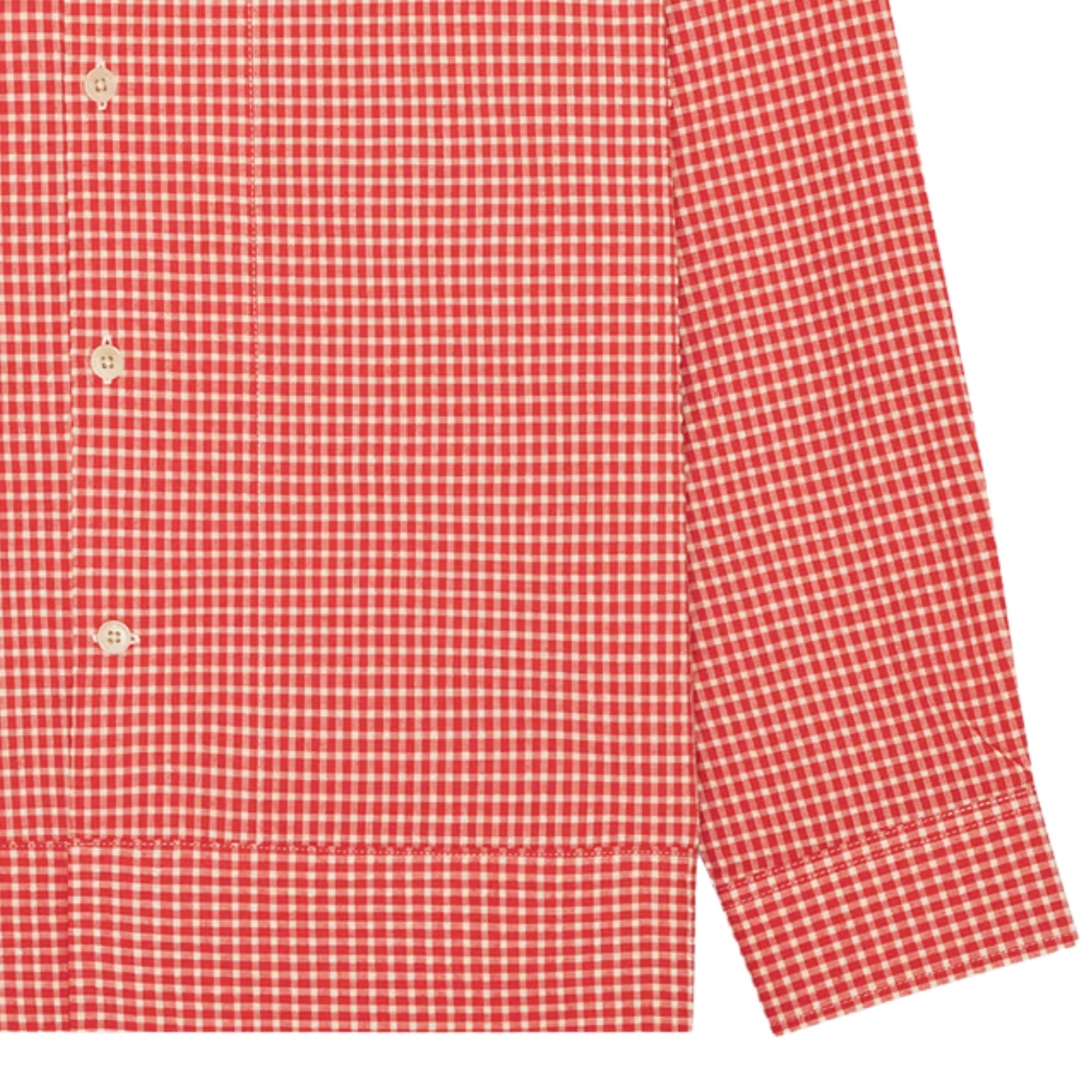 Reed Seersucker Overshirt - Chili Glow