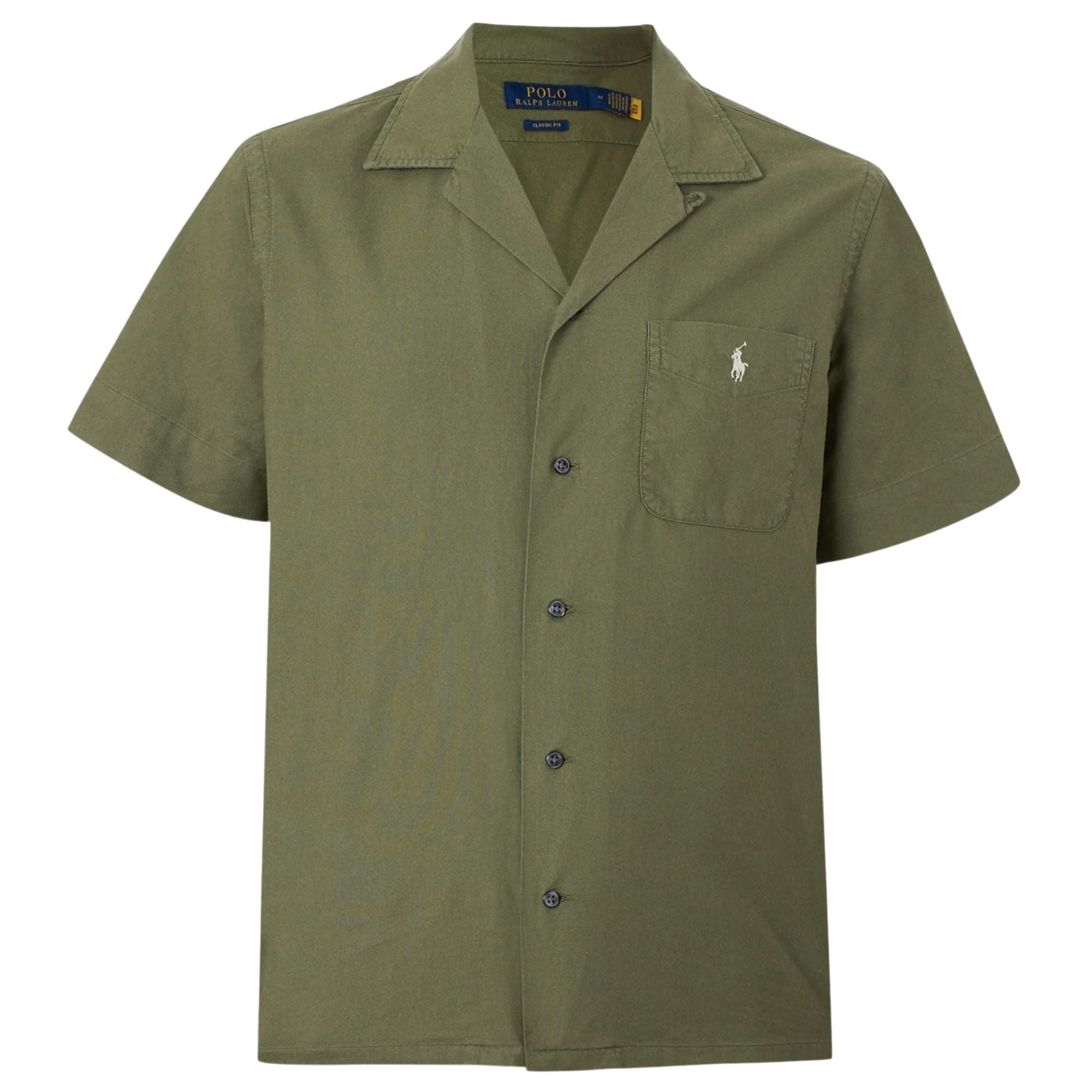 Polo Ralph Lauren Logo Shirt - Olive – Stuarts London