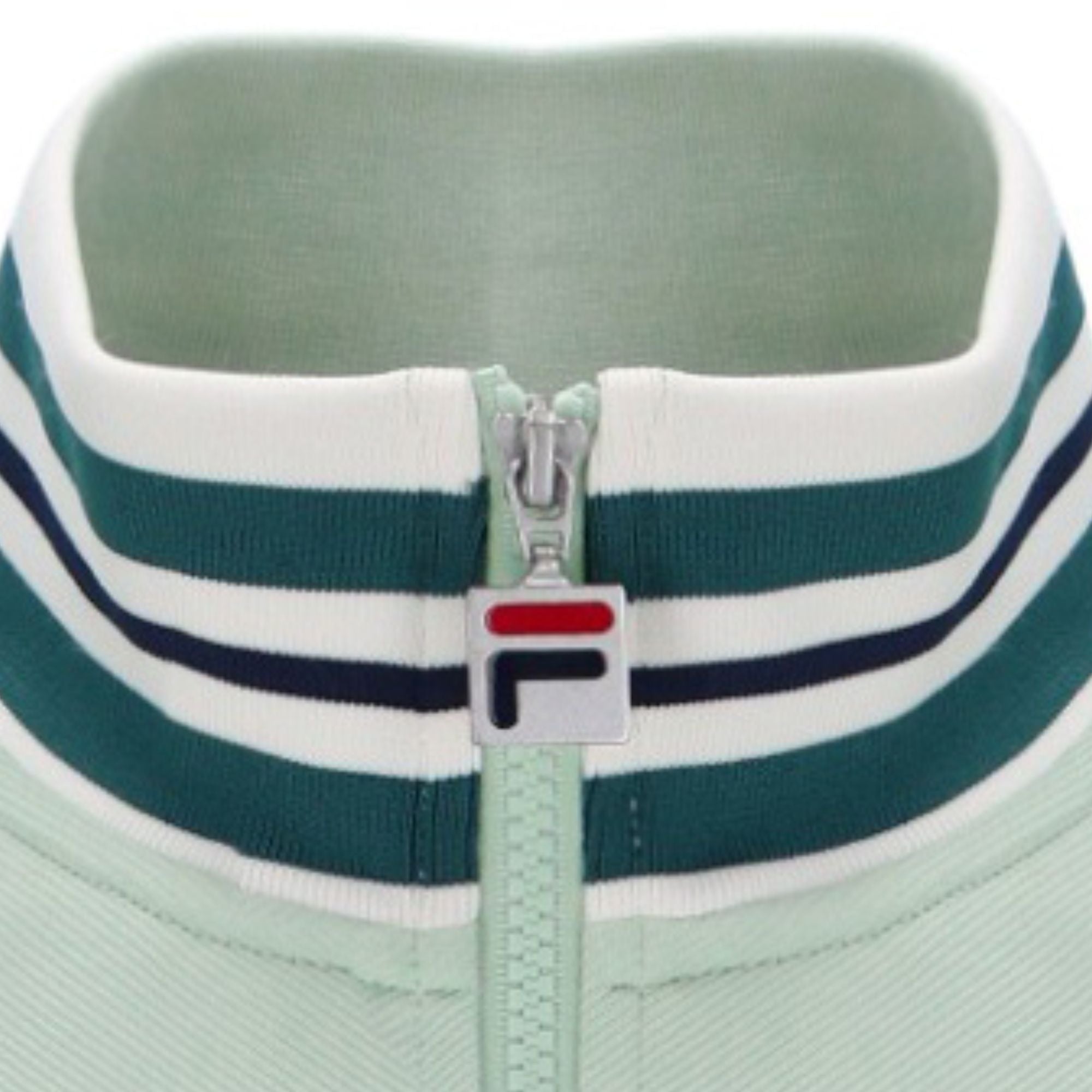 Federico Tipped Neck Track Jacket - Surf Spray