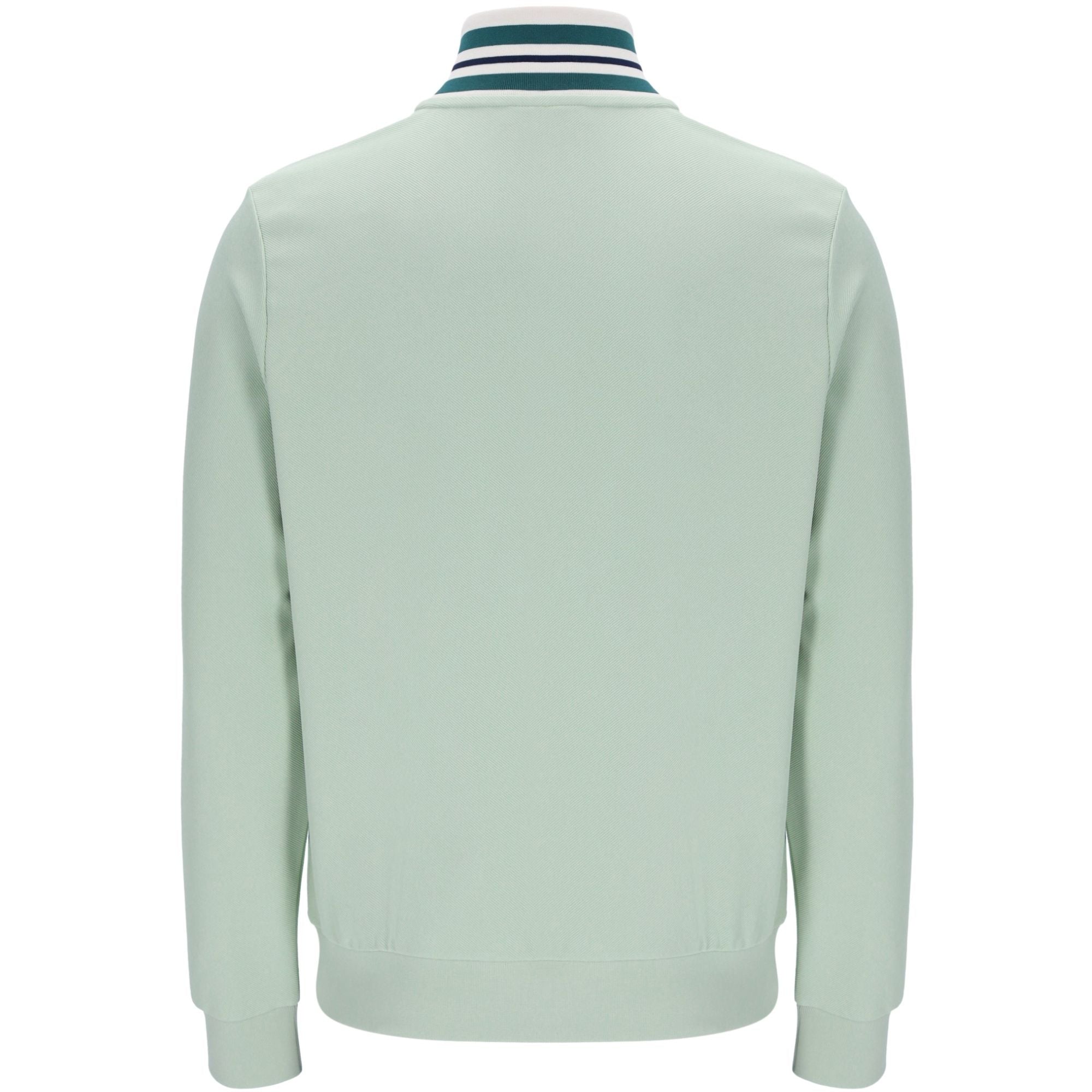Federico Tipped Neck Track Jacket - Surf Spray