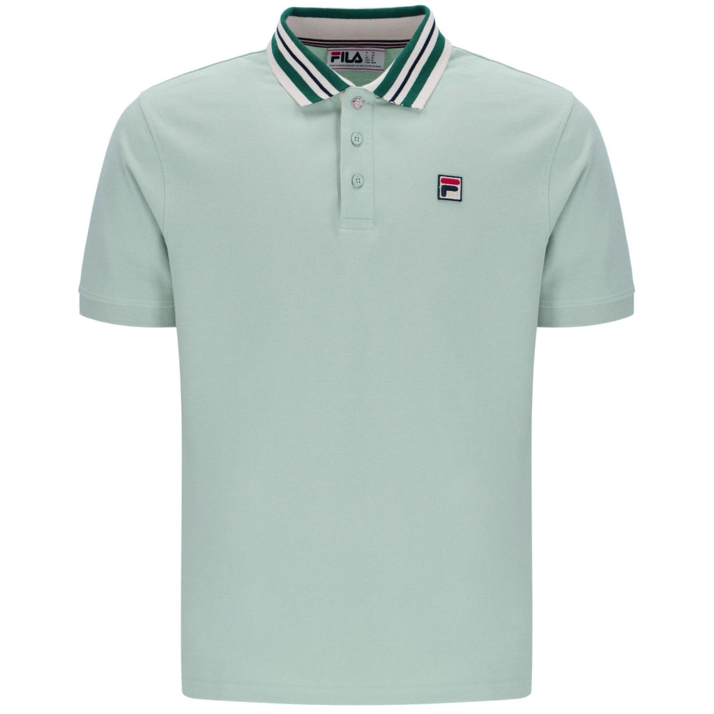Achille Heritage Tape Polo - Surf Spray