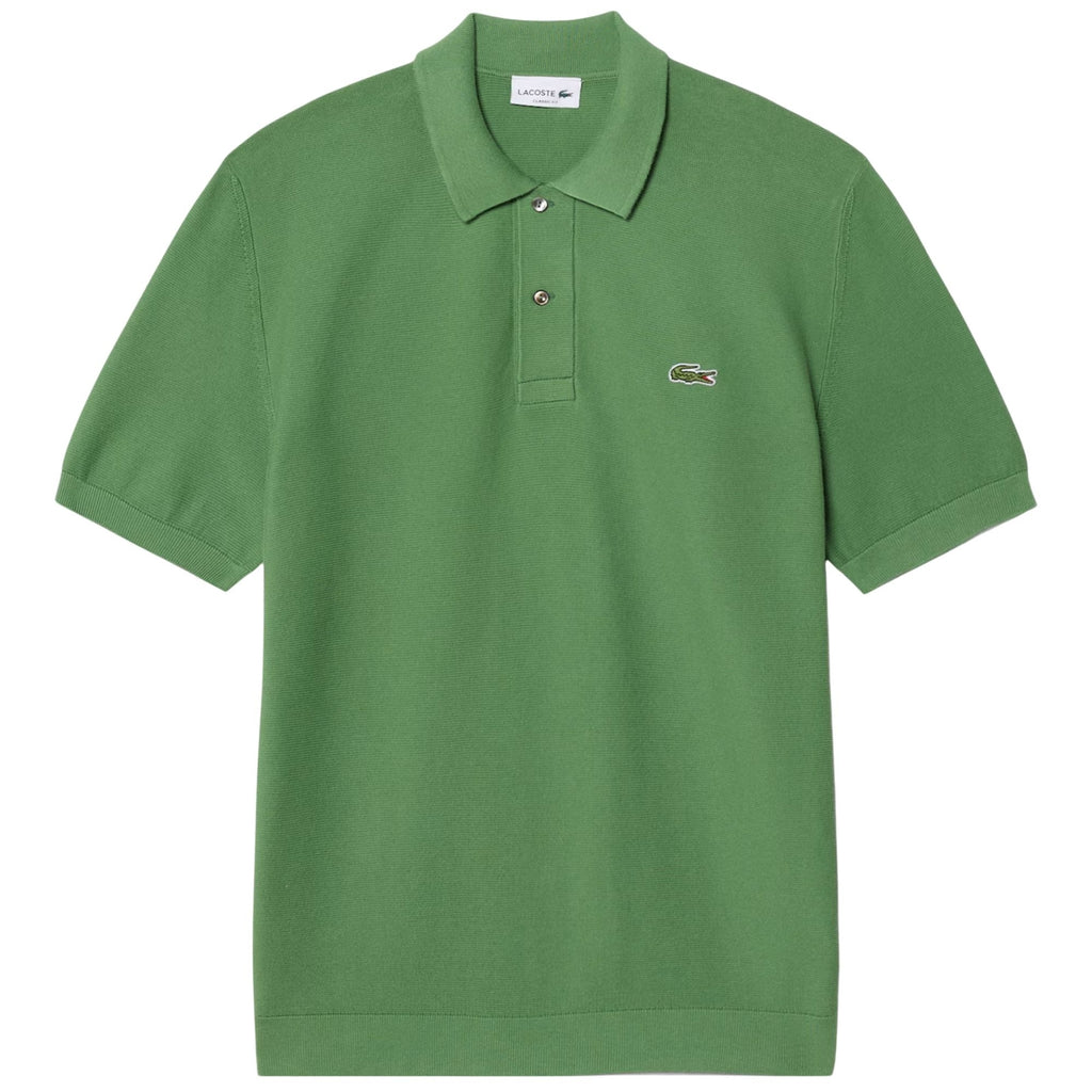 Knitted Polo Shirt - Lettuce