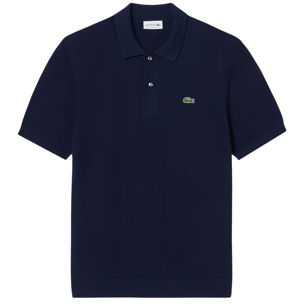 Knitted Polo Shirt - Navy