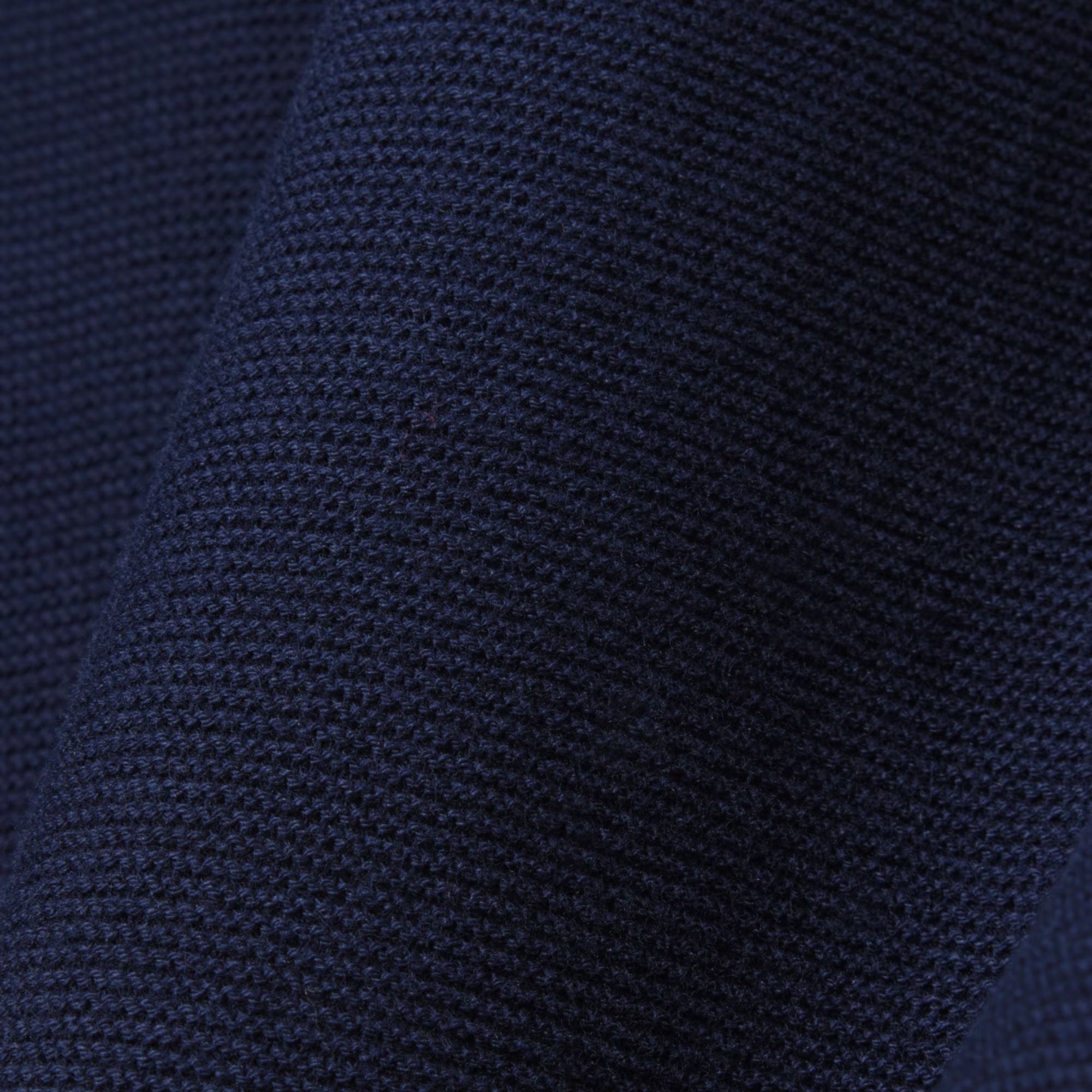 Knitted Polo Shirt - Navy