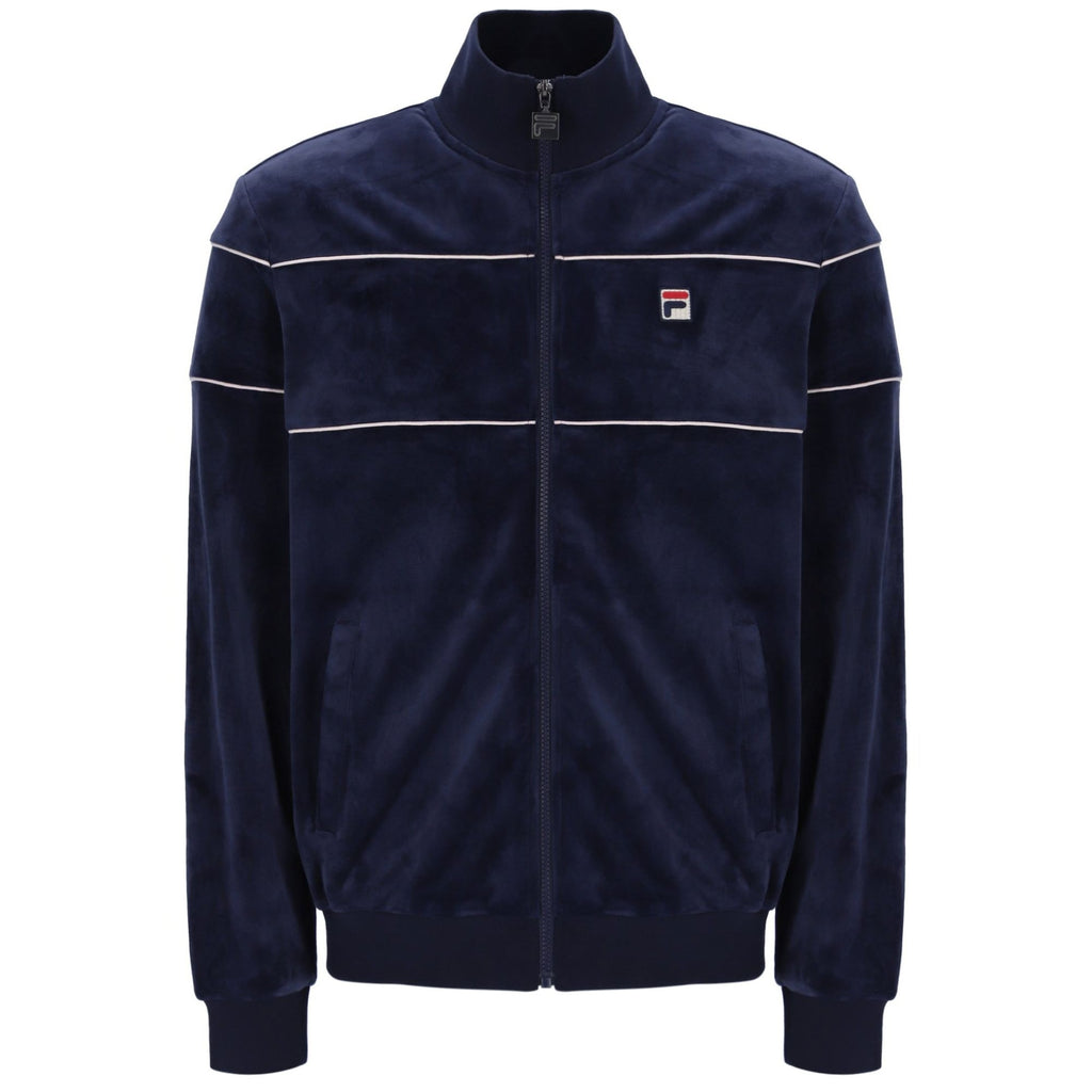 Fila Vintage Vittorio Velour Track Top - Fila Navy