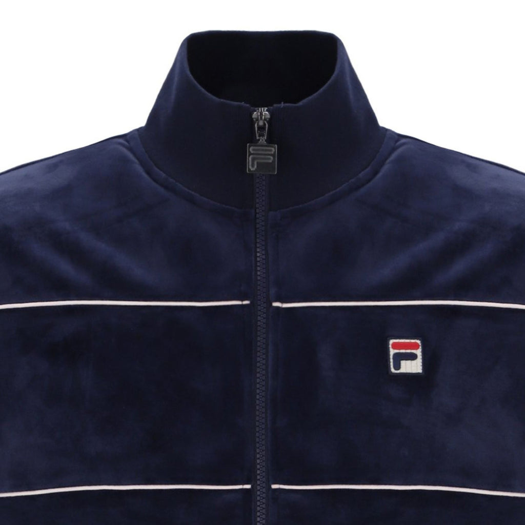 Fila Vintage Vittorio Velour Track Top - Fila Navy