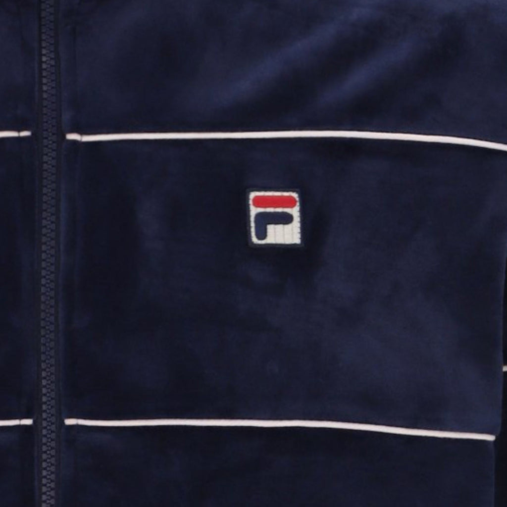Fila Vintage Vittorio Velour Track Top - Fila Navy