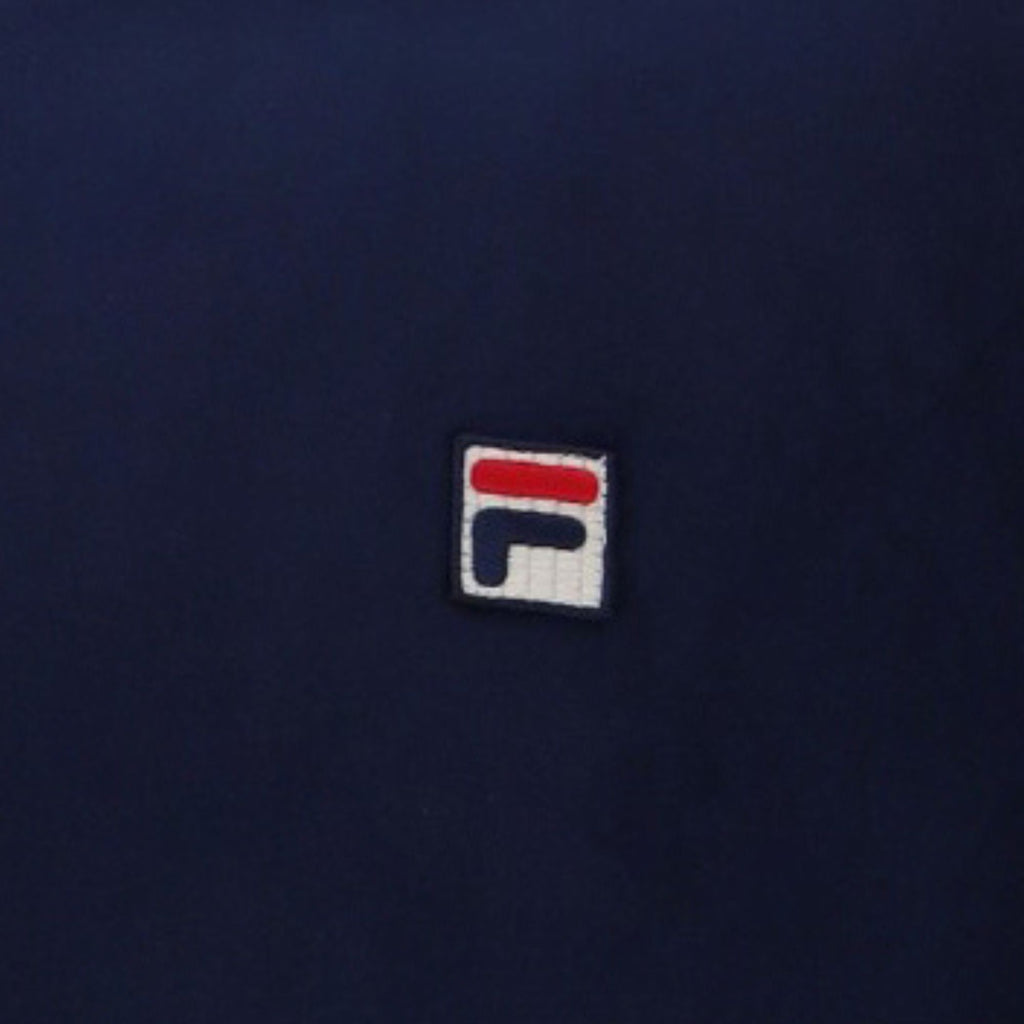 Fila Vintage Basilio Velour T-Shirt - Fila Navy