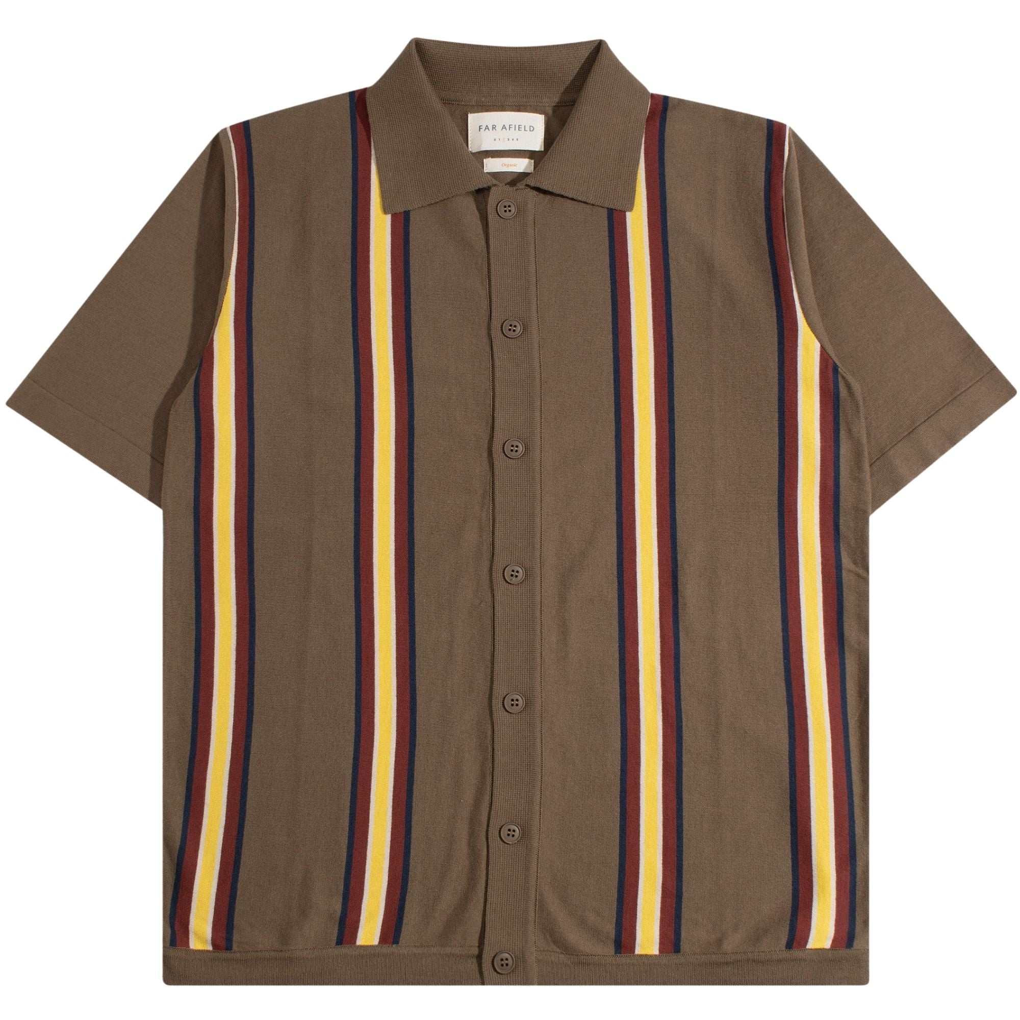 Velzy Canopy Stripe Knit Shirt - Brown