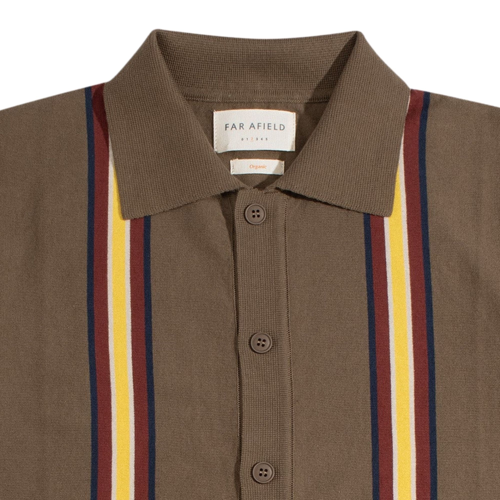 Velzy Canopy Stripe Knit Shirt - Brown