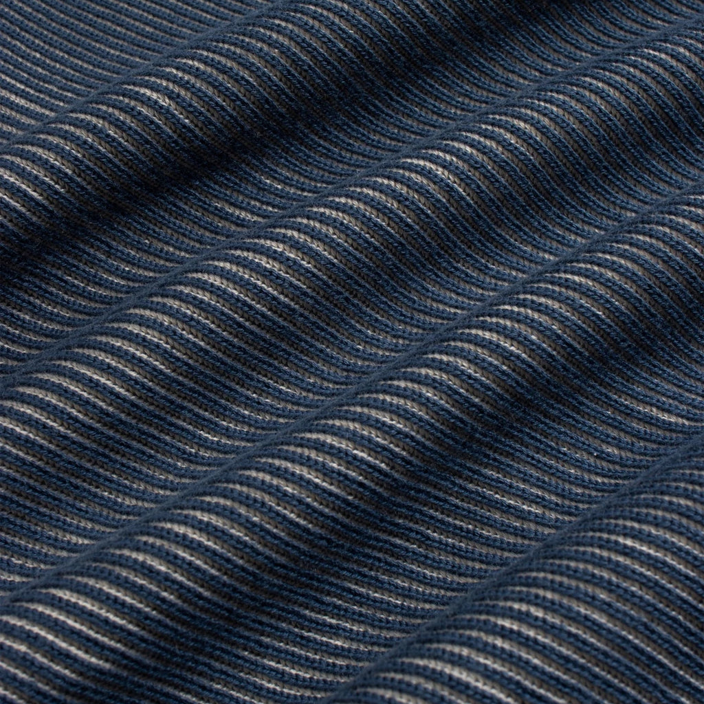 Velzy Helio Stripe Knit Shirt - Blue/Sand