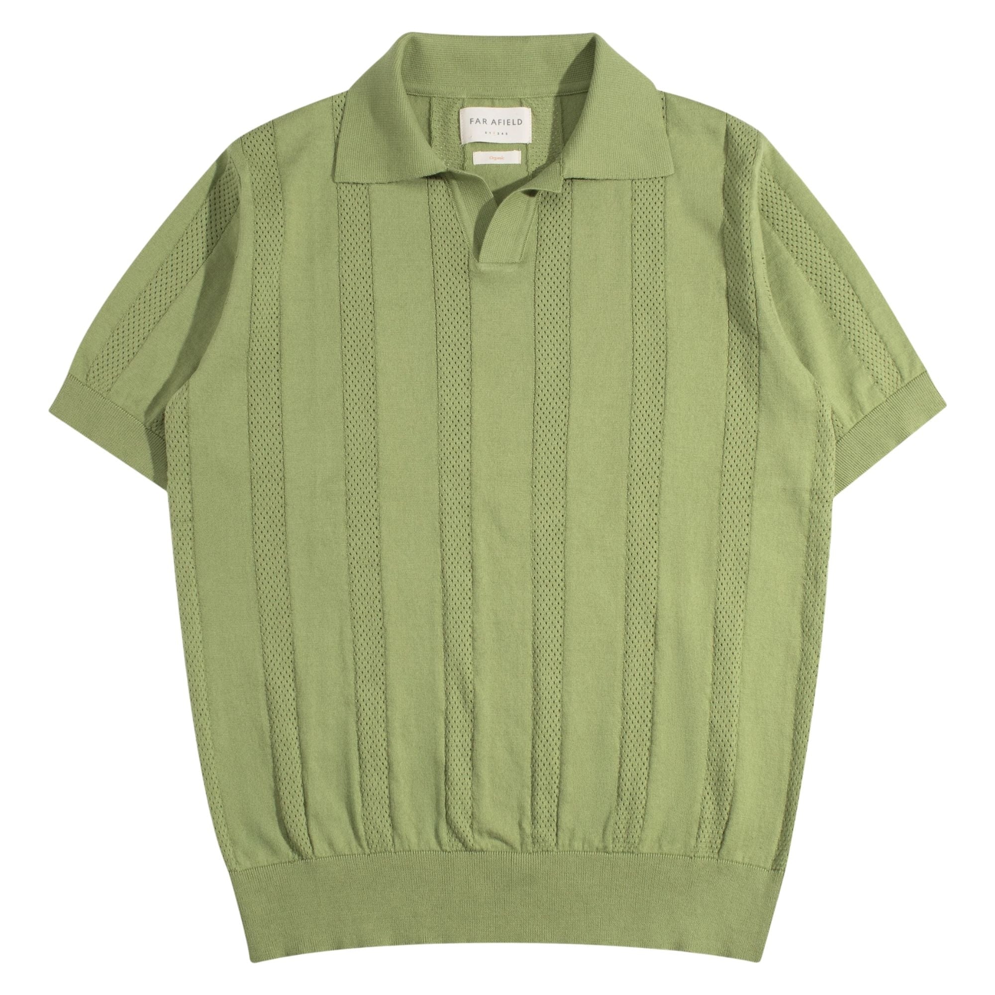 Clifford Open-Knit Polo - Perf Green