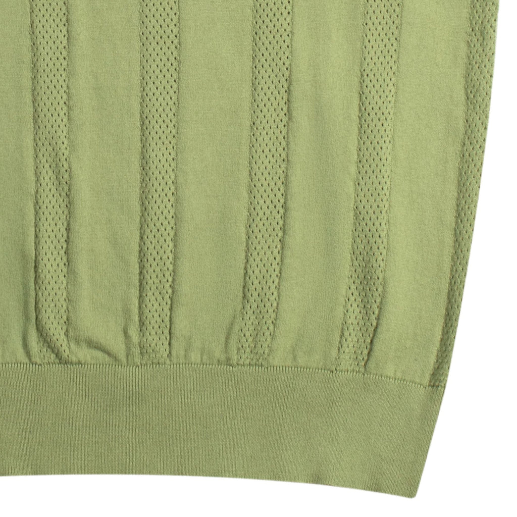 Clifford Open-Knit Polo - Perf Green