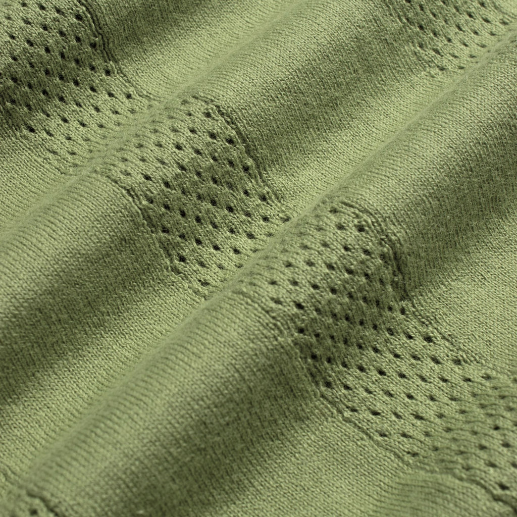 Clifford Open-Knit Polo - Perf Green
