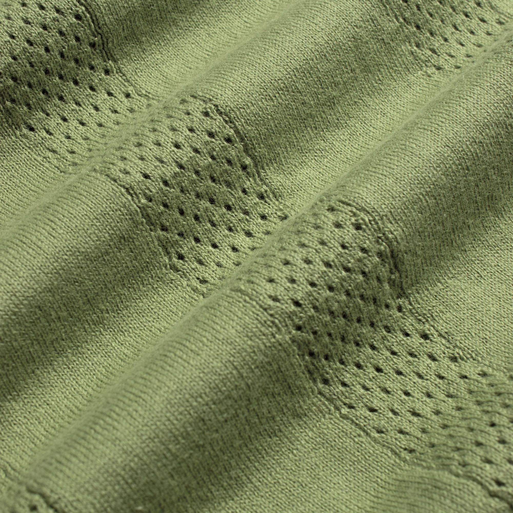 Clifford Open-Knit Polo - Perf Green