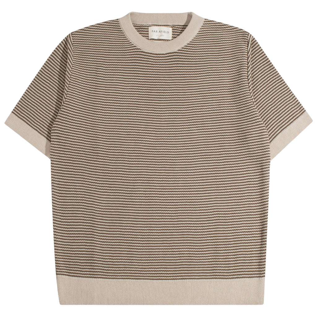 Newport Knit T-Shirt - Sand/Brown