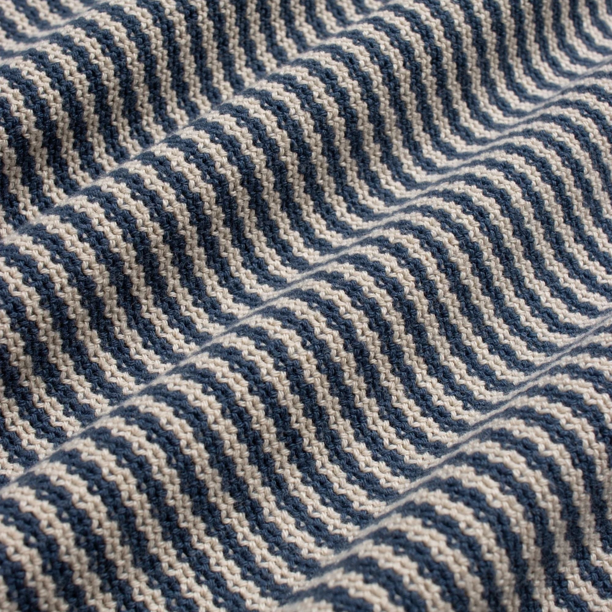 Newport Knit T-Shirt - Blue/Sand