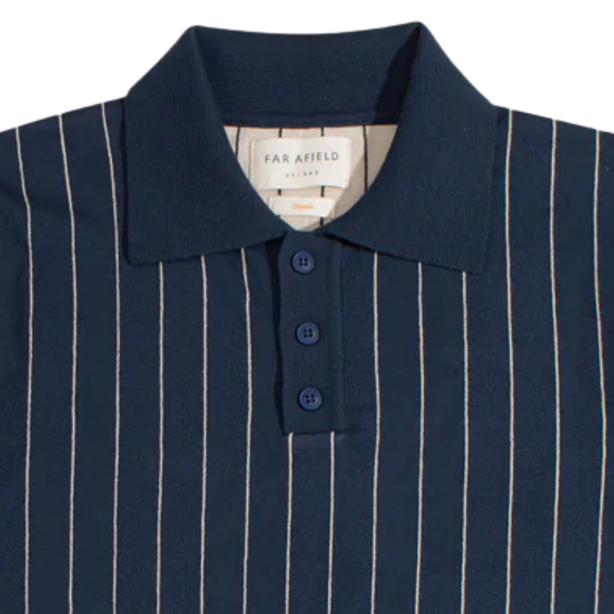 Benny Knitted Polo - Navy/Sand